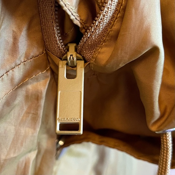 Frank & Oak Unisex Mustard Hooded Windbreaker Jacket - Picture 11 of 16